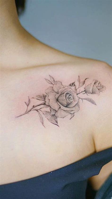 Simple Rose Tattoo On Shoulder Elegant