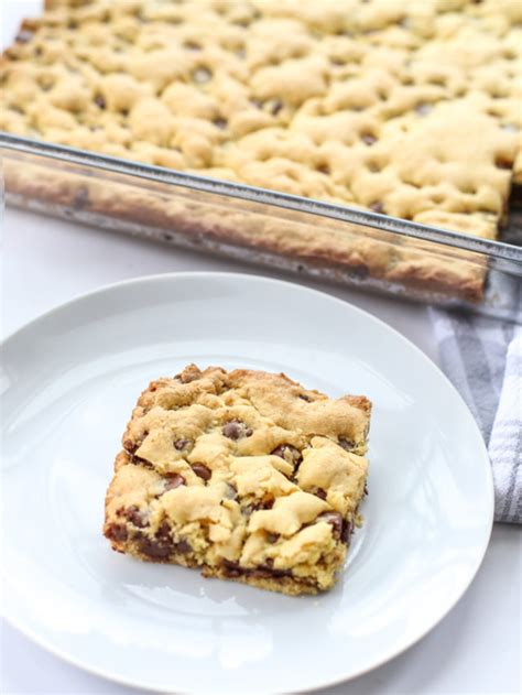 Cake Mix Chocolate Chip Cookie Bars Story The Taylor House