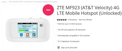 2018 Zte Mf923 Atandt Velocity 4g Lte Mobile Hotspot Unlocked Buy