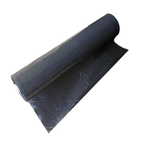 Heavy Duty Black Polythene Plastic Sheeting 4m Wide Dpm Rolls 300mu