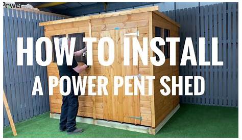 How to install a Power Pent Garden Shed - Power Sheds Installation