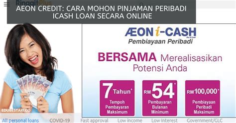 Akun resmi aeon credit service indonesia. AEON Credit: Cara Mohon Pinjaman Peribadi iCash Loan ...