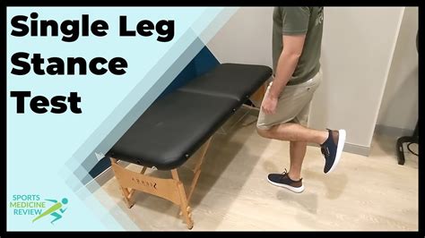 Single Leg Stance Test Youtube