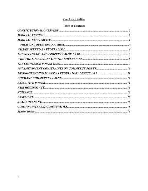 Constitutional Law Outline 3 Con Law Outline CONSTITUTIONAL Studocu