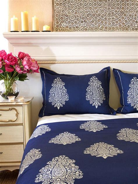 Shop a great selection of bedding & pillows online at pendleton woolen mills. Navy Blue pillow sham, white paisley pillow sham cover, Co ...