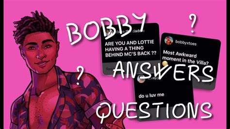 Bobby Answers Questions Love Island The Game S2 Youtube