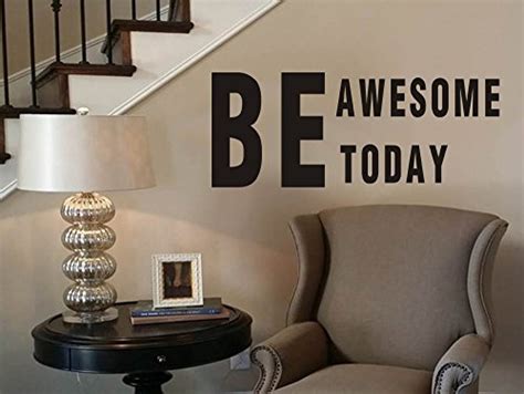 Be Awesome Today Inspirational Wall Decals Quotesword Wall Sticker Qu
