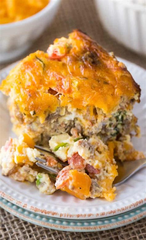Add sausage and cook until browned, breaking it into small pieces with a wooden spoon as it cooks. Sausage & Butternut Squash Breakfast Casserole - Simply Stacie