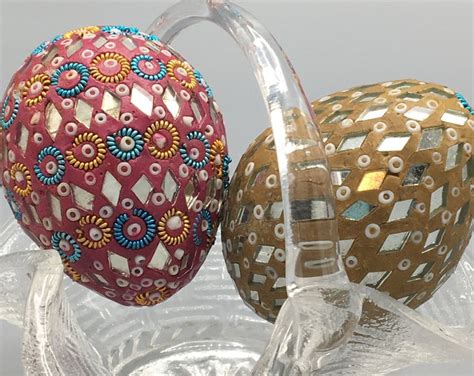 Bejeweled And Bedazzled Easter Eggs Vintage Estate Sale Etsy