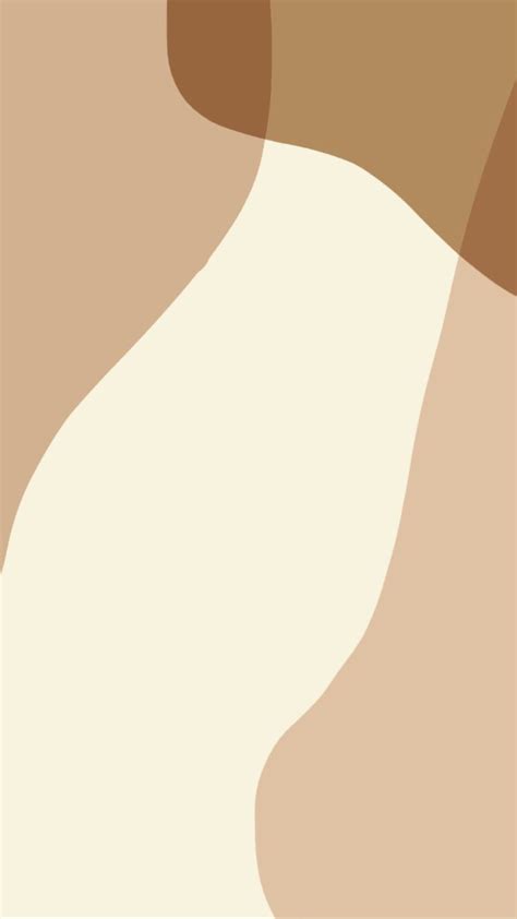 Beige And White Abstract Wallpaper
