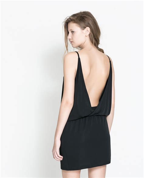 Open Back Dress From Zara Vestidos Estilosos Looks Looks Chic