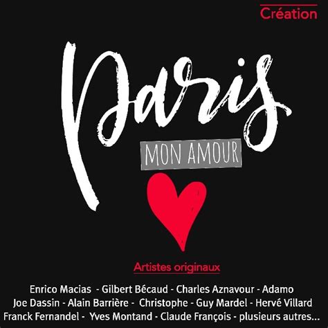 Artistes Variés Paris Mon Amour Cd