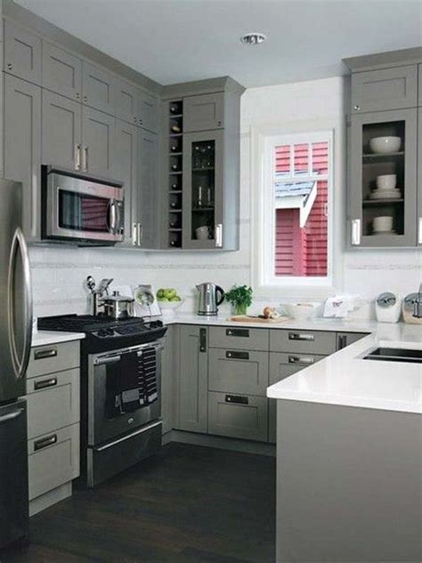 The open shelving establishes an airy feel to the room. Cool Kitchen Designs for Small Spaces