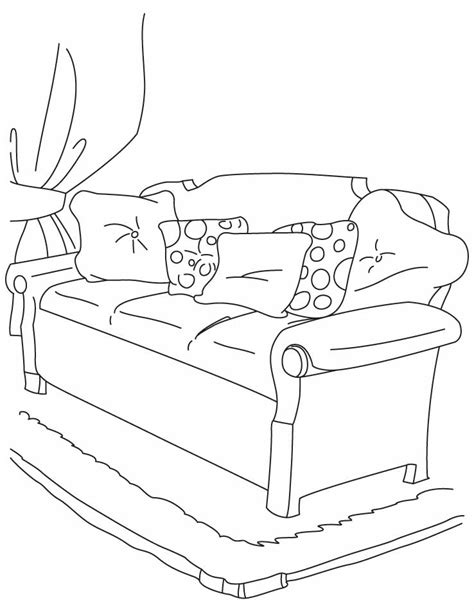 Cows coloring pages collection for your kids. Couch Sofa Coloring Pages