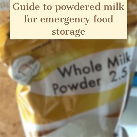 Guide To Powdered Milk For Emergency Food Storage Prepping 101
