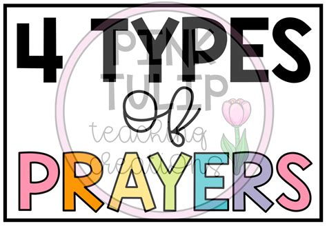 Four Types Of Catholic Prayer Posters Classroom Decor Catholic