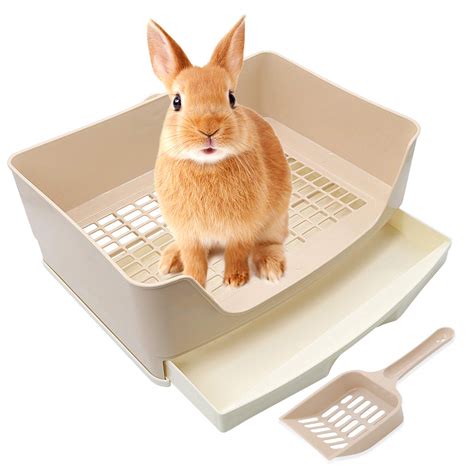 Buy Bwogue Large Rabbit Litter Box With Drawerpotty Trainer Corner
