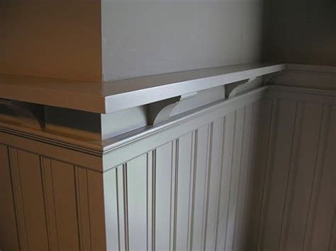 Now it depends more on the height of the room. interesting twist to typical wainscotting | Beach house ...