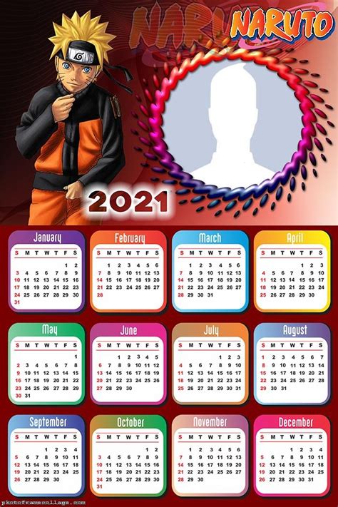 Calendar 2021 Naruto Uzumaki Bts Calendar New Year Calendar 2021