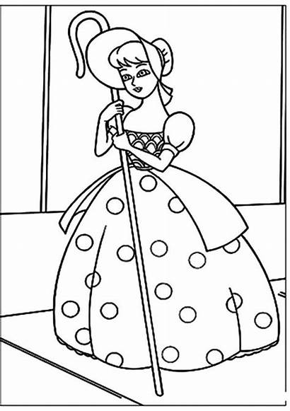 Toy Coloring Story Pages Bo Peep Printable
