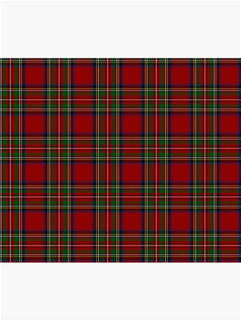 The Royal Stewart Tartan Stuart Clan Plaid Tartan Throw Blanket For