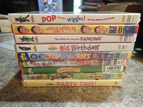 The Wiggles Dvd Lot Of 10 Pop Wiggle Time Grelly Usa