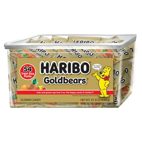 Haribo Goldbears Original Gummy Bear Treat Packs 05 Oz 54 Pouches