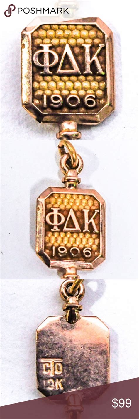 10k Gold Pendant Phi Delta Kappa 1906 Gold Pendant 10k Gold