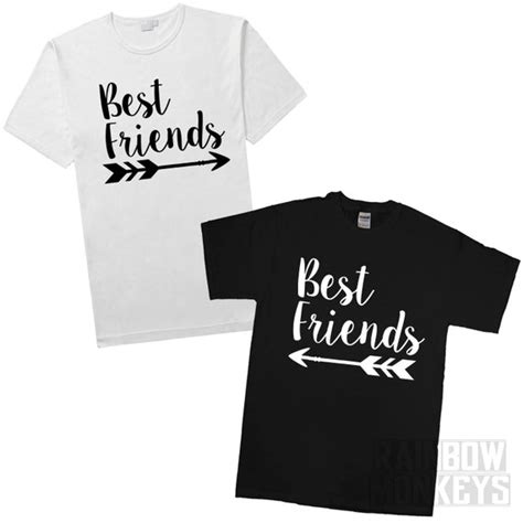 Best Friends Adults Matching T Shirts Best Friends By Rmonkeys