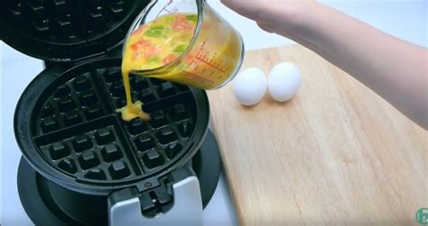 She Started Pouring Eggs Onto Her Waffle Iron But The Result Is