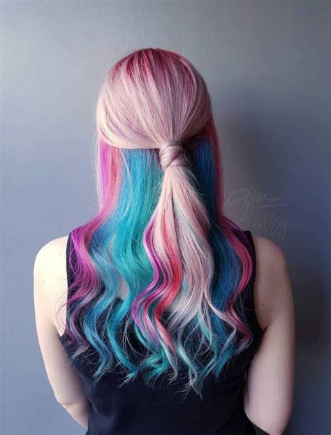 Pastel Blue And Pink Hair Hairsxa