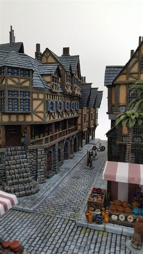 Providence Medieval City Port Miniature By Chris Da Silva