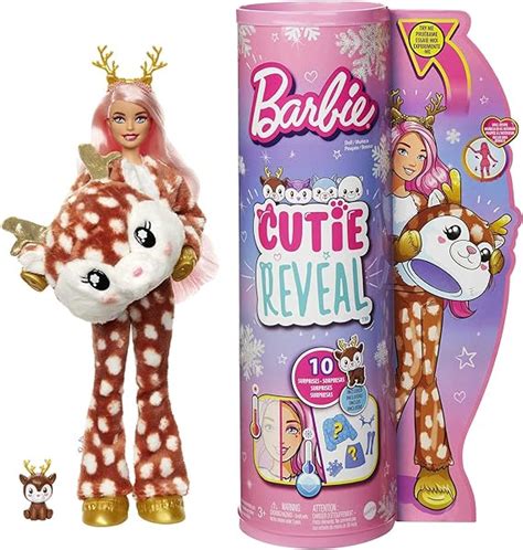 Barbie Cutie Reveal Doll Deer Amazon Ae