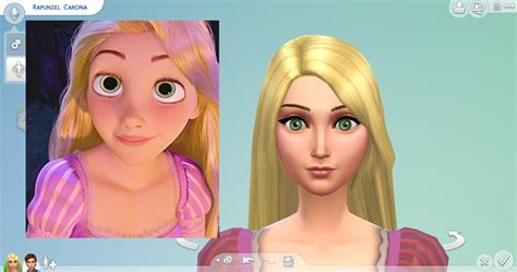 Sims 4 Rapunzel Hair Cc