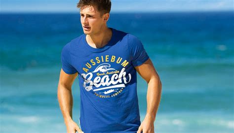 Designer Tee Bondi Blue Tshirt Clothing Range At Aussiebum
