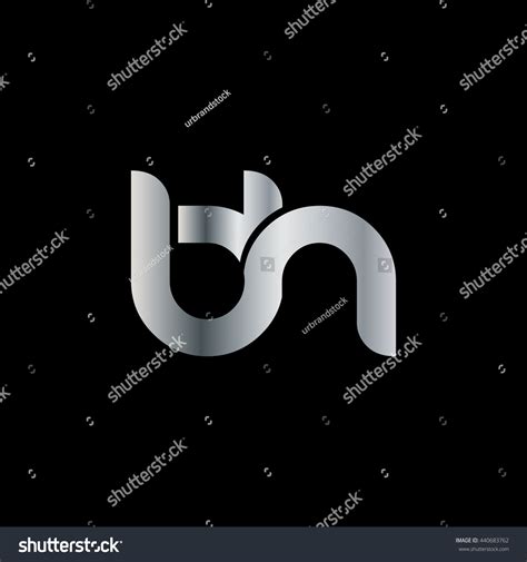 Initial Letter Bh Circle Lowercase Logo Royalty Free Stock Vector