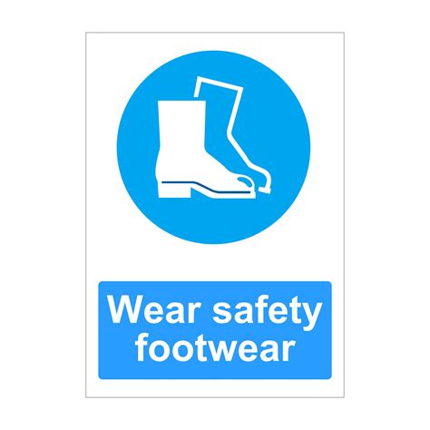 Safety Shoe Signage Ubicaciondepersonascdmxgobmx