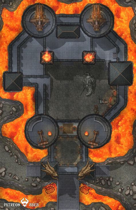 Flame Lords Keep 26 X 40 Roll20