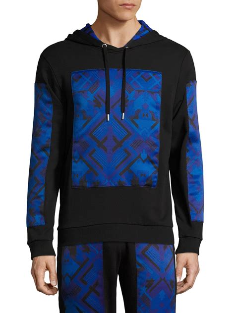 Great savings & free delivery / collection on many items. Lyst - Versace Jeans Multicolored Hoodie in Blue for Men