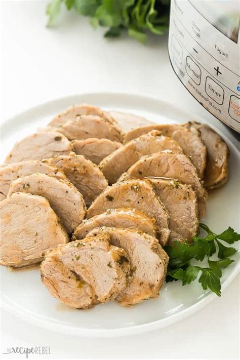 Pork tenderloin is best cooked quickly over a high heat instant pots can cook meat frozen, or cold and still have good results, but that definitely affects cooking time, release time etc. Instant Pot Pork Tenderloin with Garlic Herb Rub - The Recipe Rebel