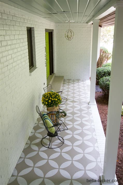 See more ideas about concrete floors, painted concrete floors, concrete. DIY to try # painted front porch floor - Ohoh deco