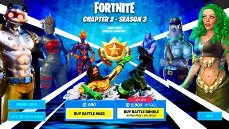 Fortnite Chapter 2 Season 3 Battle Pass Overview Concept Youtube