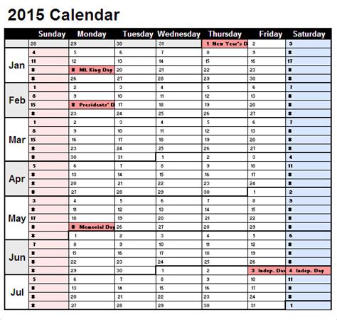 Editable Event Calendar Template