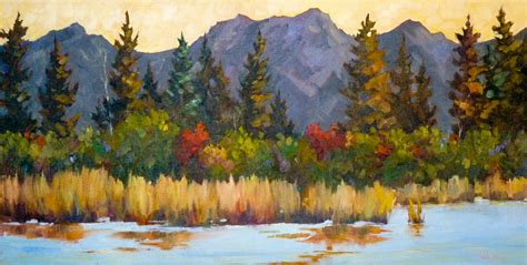 Sharon Lynn Williams Art Blog Vermillion Lakes Fall 2 Oil