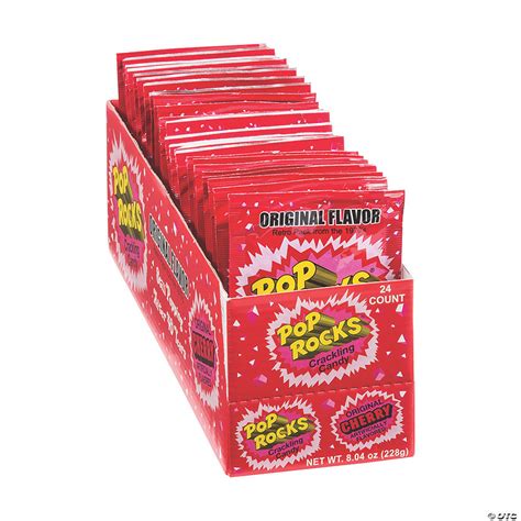 Pop Rocks Cherry Hard Candy 24 Pc Oriental Trading