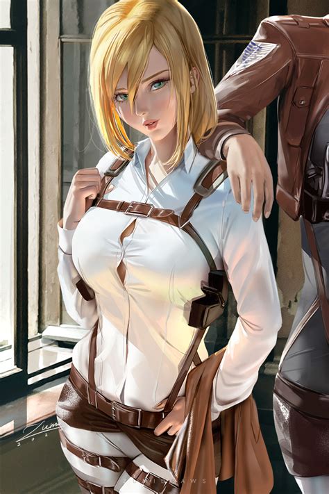 Rule 34 1girls Attack On Titan Big Breasts Blonde Hair Breasts
