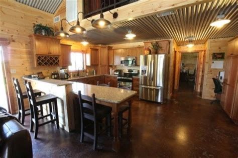 The costs of labor, the material, and the project completion time are something's that are almost impossible to afford in this day and age. Barndominium kitchen by Mueller, Inc | House Ideas ~ Present & Future | Pinterest | Barndominium ...