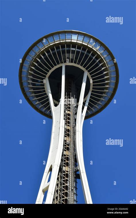 The Iconic Seattle Space Needle Built For The 1962 Worlds Fair Stock