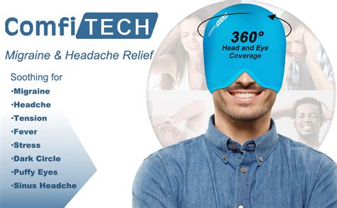 Comfitech Migraine Ice Head Wrap Headache Relief Hat For