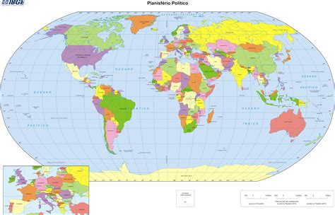 Geokratos Planisfério Político Mapa Mundi Político